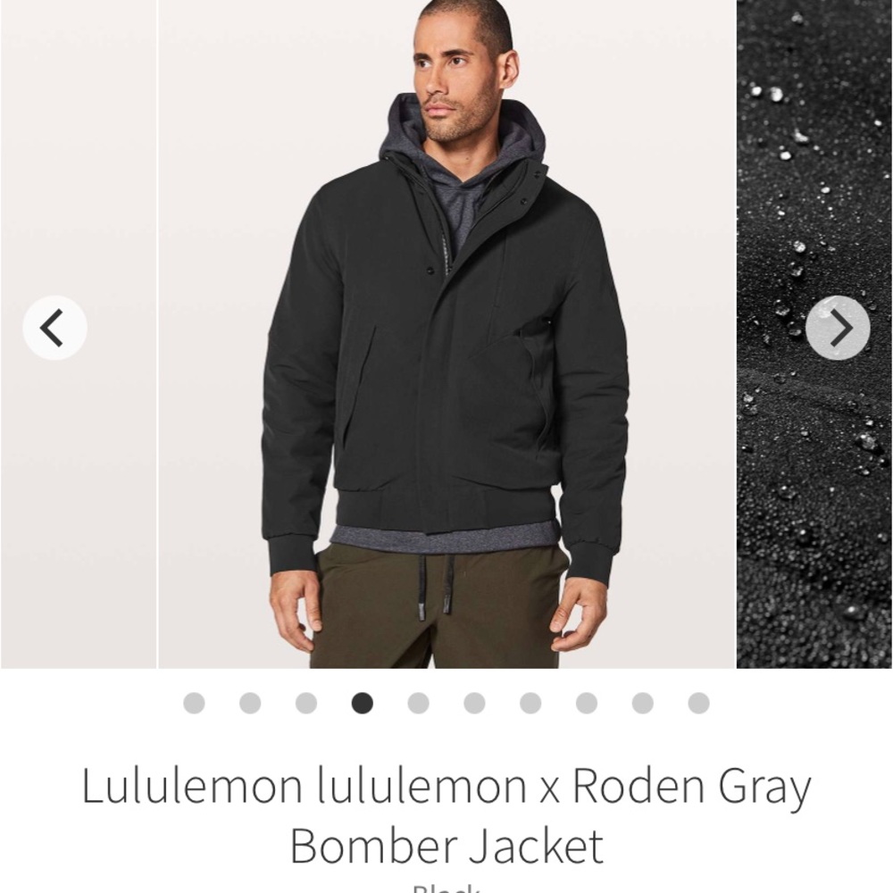Lululemon x Roden Gray Bomber Jacket L large